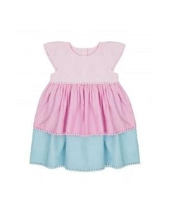 Платье с многослойной юбкой розовый голубой Mothercare