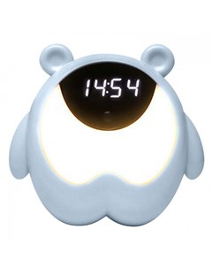 Часы Будильник электронный Медвежонок с ночником и датчиком движения розовый Lala-kids