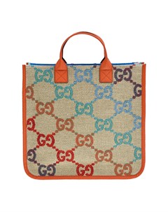 Бежевая сумка со сплошным логотипом 40x33x6 см Gucci