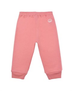 Спортивные брюки из розового трикотажа Gucci