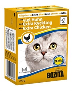 Влажный корм для кошек Feline Extra Chicken 0 37 кг Bozita