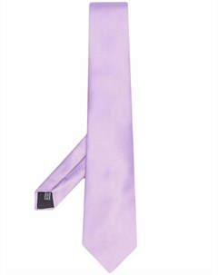 Шелковый галстук в диагональную полоску Lanvin