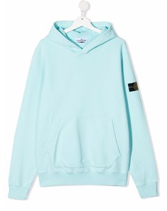 Худи с нашивкой логотипом Stone island junior