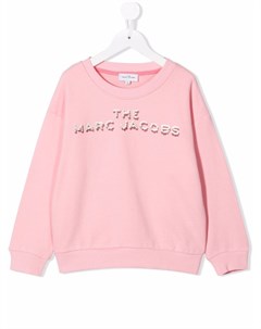 Толстовка с круглым вырезом и логотипом The marc jacobs kids