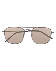 Солнцезащитные очки авиаторы SL 309 в квадратной оправе Saint laurent eyewear