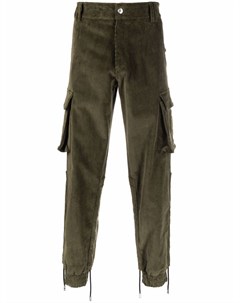 Вельветовые брюки карго из эластичного хлопка Gcds