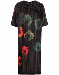 Платье трапеция с цветочным принтом Marni