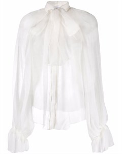 Полупрозрачная шелковая блузка Atu body couture