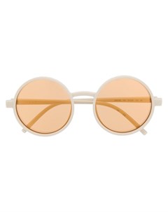 Круглые солнцезащитные очки с тисненым логотипом Dkny