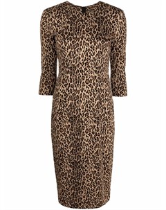 Платье с леопардовым принтом Pinko