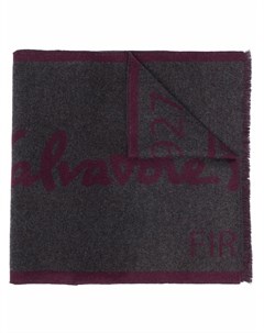 Кашемировый шарф с логотипом Salvatore ferragamo