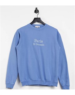 Пыльно синий oversized свитшот x Lorna Luxe Exclusive Paris In the style