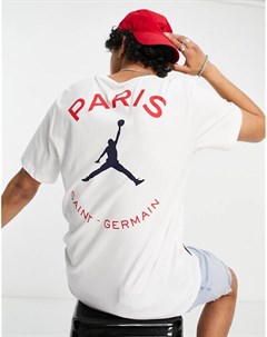 Белая футболка с логотипом Nike Paris Saint Germain Jordan