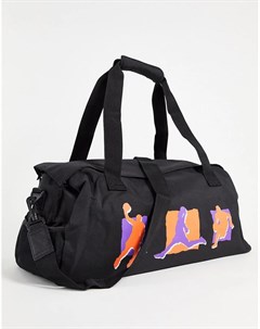 Черная спортивная сумка объемом 27 5 литра с принтом Asos design