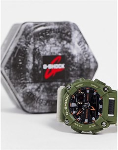 Зеленые часы с силиконовым ремешком в стиле унисекс G Shock GA900HC Casio