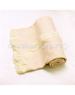 Одеяло вязанное с рюшами 80х100 см Baby nice (отк)