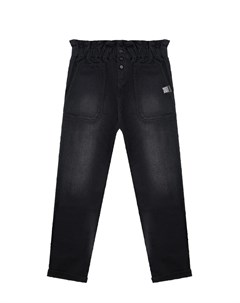 Черные джинсы с высокой посадкой на талии детские Dkny