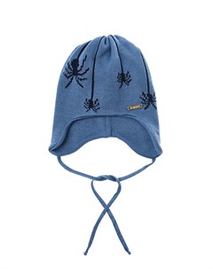 Синяя шапка с декором пауки Il trenino