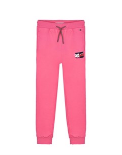Розовые спортивные брюки с логотипом Tommy hilfiger
