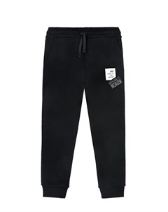 Черные спортивные брюки с патчами Dolce&gabbana