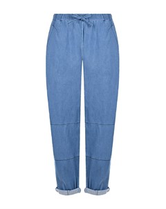 Синие джинсы с поясом на кулиске Deha