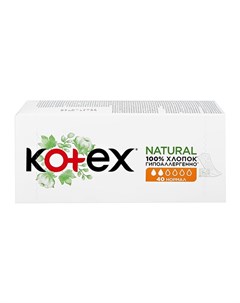 Прокладки ежедневные NATURAL Normal 40 шт Kotex