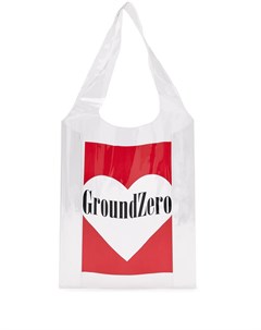 Прозрачная сумка тоут с логотипом Ground-zero