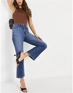 Расклешенные джинсы с завышенной талией и потертостями Julia J brand