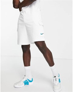 Белые флисовые шорты карго с логотипом Zig Zag Nike