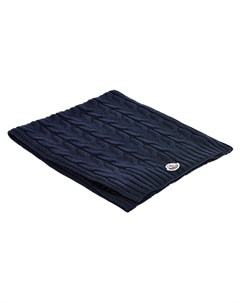 Темно синий шарф из шерсти Moncler
