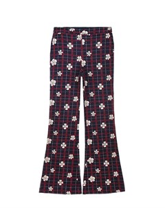 Расклешенные брюки с цветочным узором детские Gucci