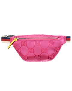Розовая сумка пояс с принтом GG 22x12x4 см Gucci