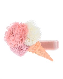 Зажим для волос розовый с мороженым детский Rena chris