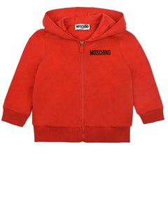 Красная спортивная куртка с принтом медвежонок пират Moschino