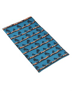 Синий шарф с принтом пальмы Maximo