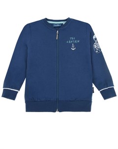 Темно синяя спортивная куртка с принтом the captain Sanetta kidswear