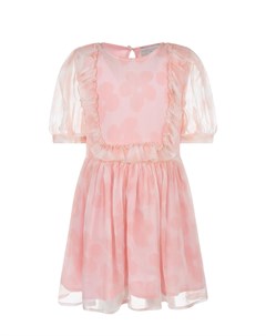 Розовое шелковое платье Stella mccartney