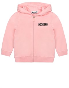 Розовая спортивная куртка с принтом Мишка и якорь Moschino