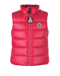 Пуховый жилет цвета фуксии Moncler