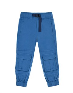 Синие брюки с накладными карманами Stella mccartney