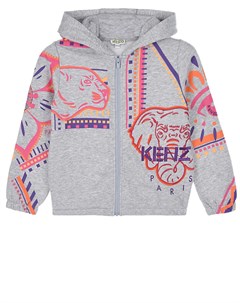 Спортивная куртка с разноцветным принтом животные Kenzo