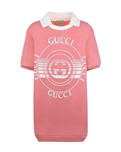 Розовое платье футболка Gucci