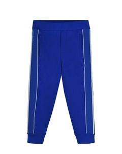 Ярко синие спортивные брюки с лампасами Emporio armani