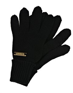 Черные перчатки из шерсти Il trenino