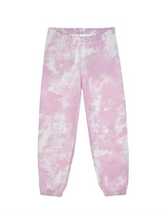 Розовые спортивные брюки с принтом тай дай Calvin klein