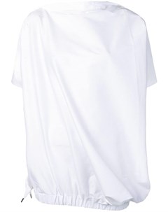 Balossa white shirt топ оверсайз асимметричного кроя Balossa white shirt