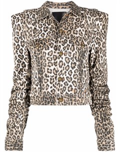 Укороченная куртка Kelsey с леопардовым принтом R13