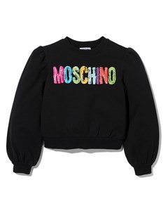 Толстовка с пышными рукавами и логотипом Moschino kids