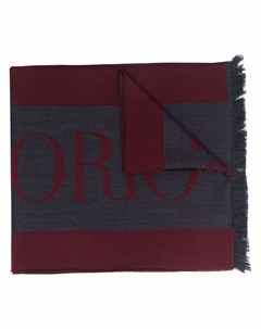 Шерстяной шарф с логотипом Emporio armani