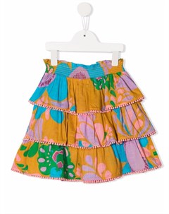 Мини юбка с цветочным принтом Zimmermann kids
